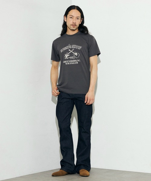 Wrangler（ラングラー）の「Wrangler/ラングラー クルーネックTシャツ（Tシャツ/カットソー・メンズ・ホワイト/チャコールグレー・LARGE/MEDIUM/X-LARGE）」の9枚目の写真