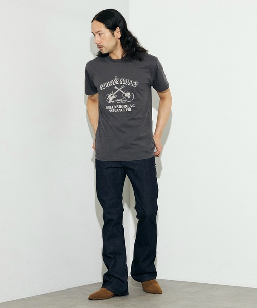 Wrangler（ラングラー）の「Wrangler/ラングラー クルーネックTシャツ（Tシャツ/カットソー・メンズ・ホワイト/チャコールグレー・LARGE/MEDIUM/X-LARGE）」の10枚目の写真