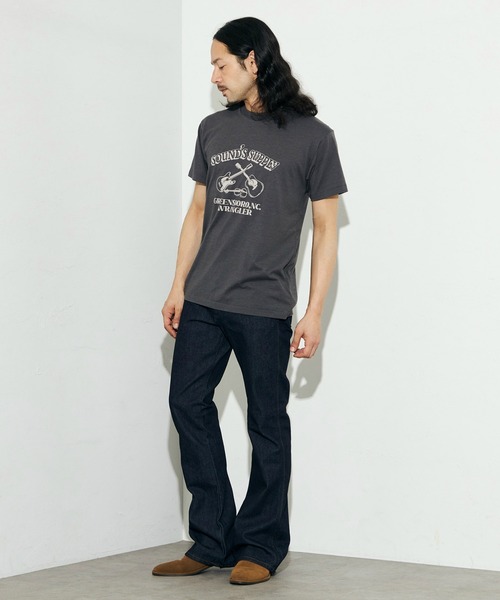 Wrangler（ラングラー）の「Wrangler/ラングラー クルーネックTシャツ（Tシャツ/カットソー・メンズ・ホワイト/チャコールグレー・LARGE/MEDIUM/X-LARGE）」の11枚目の写真