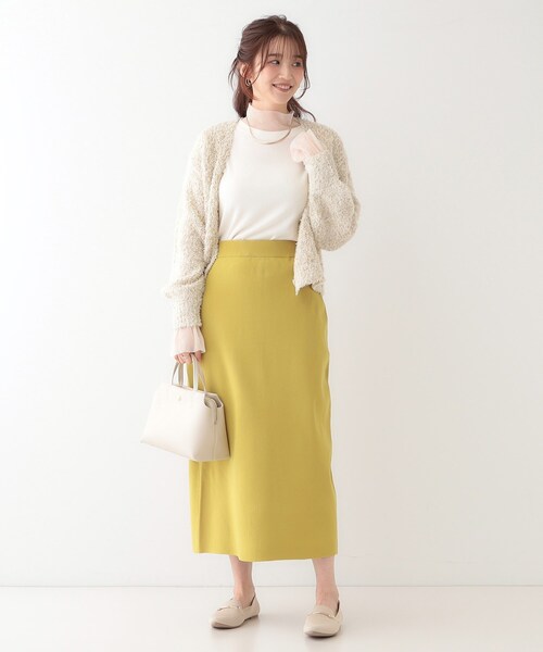 DRESKIP(ドレスキップ)の「【洗える/セットアップ可】前後2WAYスポンディッシュ ナロースカート(スカート・レディース・ブラック/イエロー系その他/ブラウン系・01/02/03/04)」の17枚目の写真
