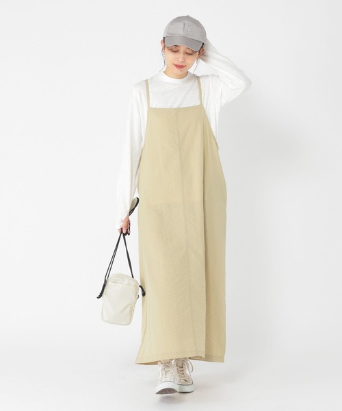 セール】カットソー×リボンキャミワンピースセット（ワンピース