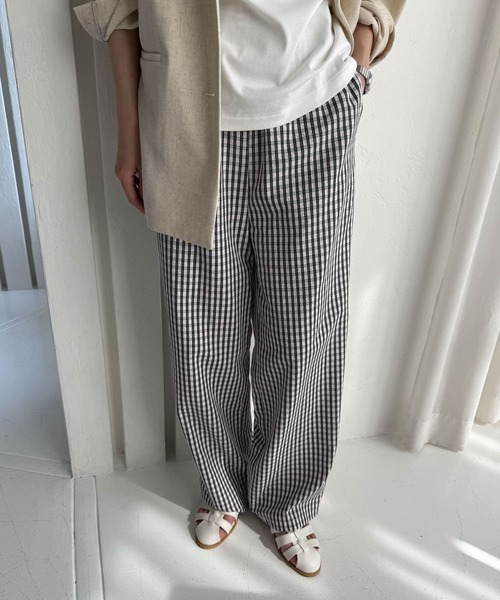 argue チェックパンツ argue チェックパンツ