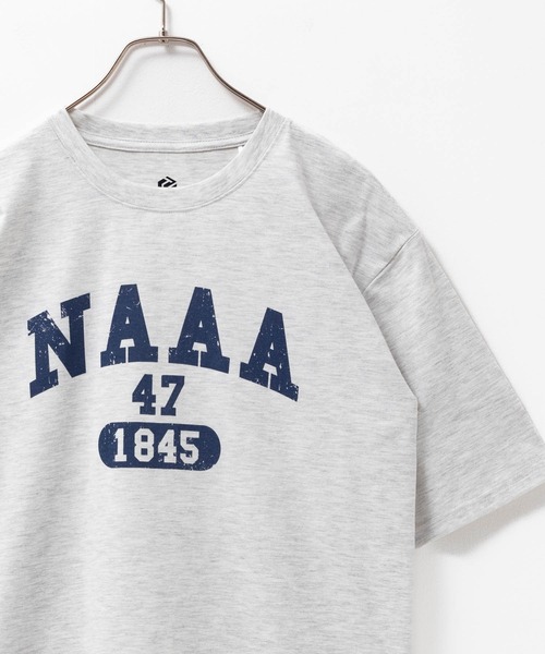 Mac-House(マックハウス)の「T-GRAPHICS ミニタリーデザイン半袖Tシャツ(Tシャツ/カットソー・メンズ・オートミール/ネイビー/ベージュ/カーキ/チャコールグレー・S/M/L/XL)」の4枚目の写真