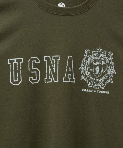 Mac-House(マックハウス)の「T-GRAPHICS ミニタリーデザイン半袖Tシャツ(Tシャツ/カットソー・メンズ・オートミール/ネイビー/ベージュ/カーキ/チャコールグレー・S/M/L/XL)」の17枚目の写真