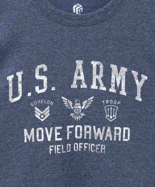 Mac-House(マックハウス)の「T-GRAPHICS ミニタリーデザイン半袖Tシャツ(Tシャツ/カットソー・メンズ・オートミール/ネイビー/ベージュ/カーキ/チャコールグレー・S/M/L/XL)」の20枚目の写真