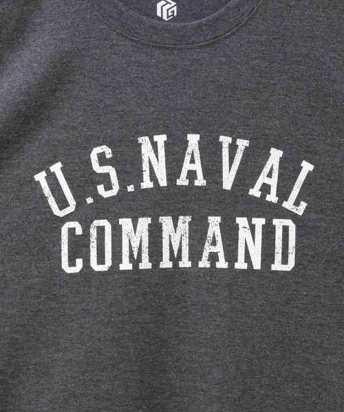 Mac-House(マックハウス)の「T-GRAPHICS ミニタリーデザイン半袖Tシャツ(Tシャツ/カットソー・メンズ・オートミール/ネイビー/ベージュ/カーキ/チャコールグレー・S/M/L/XL)」の11枚目の写真