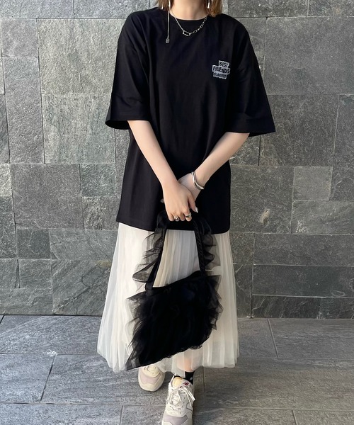 H.TOKYO(エイチトウキョウ)の「H.TOKYO × mimi / フリルワンショルダーバッグ(ショルダーバッグ・レディース・ホワイト/ブラック・FREE)」の16枚目の写真