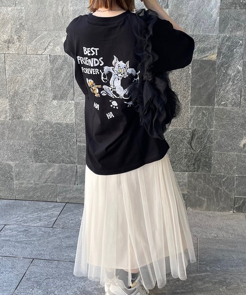 H.TOKYO(エイチトウキョウ)の「H.TOKYO × mimi / フリルワンショルダーバッグ(ショルダーバッグ・レディース・ホワイト/ブラック・FREE)」の17枚目の写真