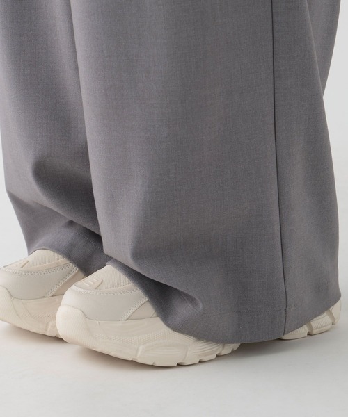 GLOBAL WORK（グローバルワーク）の「ターンベルトワイドパンツ/AND YUA ANY/319425（スラックス・キッズ・ブラック/グレー・SMALL/MEDIUM）」の19枚目の写真