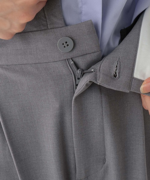 GLOBAL WORK（グローバルワーク）の「ターンベルトワイドパンツ/AND YUA ANY/319425（スラックス・キッズ・ブラック/グレー・SMALL/MEDIUM）」の20枚目の写真