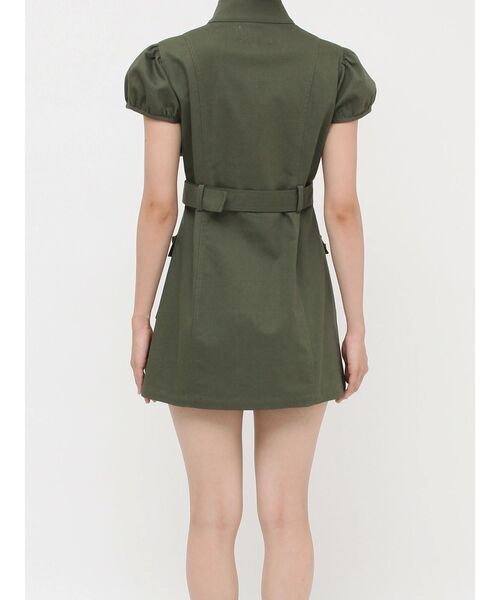 jouetie（ジュエティ）の「ミリタリーZIPミニワンピース（ワンピース・レディース・ブラック/カーキ/ブルー・MEDIUM）」の10枚目の写真