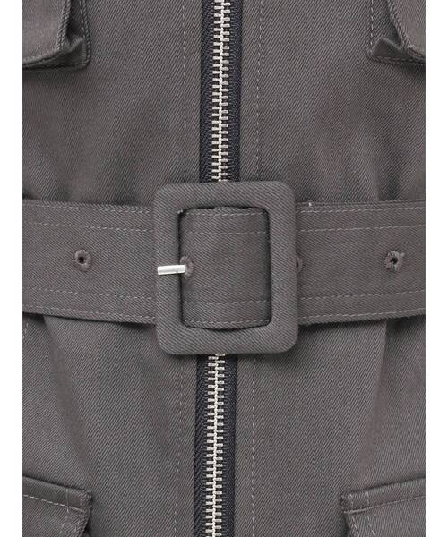 jouetie（ジュエティ）の「ミリタリーZIPミニワンピース（ワンピース・レディース・ブラック/カーキ/ブルー・MEDIUM）」の18枚目の写真