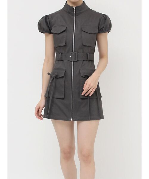 jouetie（ジュエティ）の「ミリタリーZIPミニワンピース（ワンピース・レディース・ブラック/カーキ/ブルー・MEDIUM）」の21枚目の写真