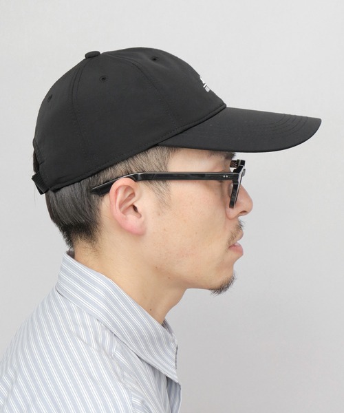 KRIFF MAYER（クリフメイヤー）の「撥水加工 ナイロン ロングビルキャップ 吸汗速乾スベリ使用 つば長 深め（キャップ・メンズ・ブラック・FREE）」の6枚目の写真