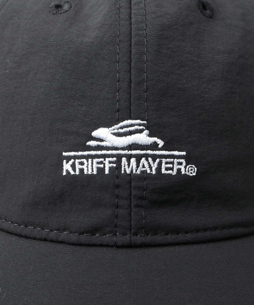 KRIFF MAYER（クリフメイヤー）の「撥水加工 ナイロン ロングビルキャップ 吸汗速乾スベリ使用 つば長 深め（キャップ・メンズ・ブラック・FREE）」の14枚目の写真