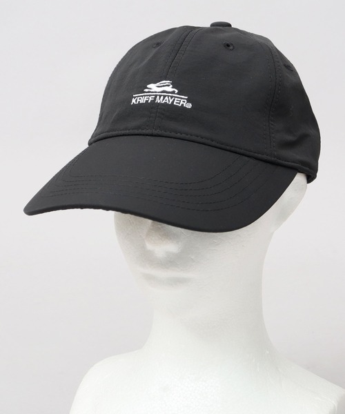 KRIFF MAYER（クリフメイヤー）の「撥水加工 ナイロン ロングビルキャップ 吸汗速乾スベリ使用 つば長 深め（キャップ・メンズ・ブラック・FREE）」の15枚目の写真