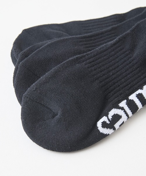 HANES（ヘインズ）の「【HANES/ヘインズ】つま先・踵パイル仕様 クォーターレングスソックス 3足組（ソックス/靴下・メンズ・ブラック/ホワイト・MEDIUM）」の8枚目の写真