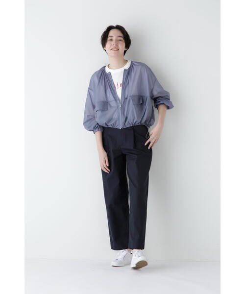 human woman（ヒューマンウーマン）の「◆【撥水】コンパクトギャバパンツ（その他パンツ・レディース・ネイビー/ベージュ・MEDIUM/SMALL）」の9枚目の写真