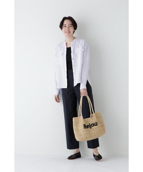 human woman（ヒューマンウーマン）の「◆【撥水】コンパクトギャバパンツ（その他パンツ・レディース・ネイビー/ベージュ・MEDIUM/SMALL）」の15枚目の写真