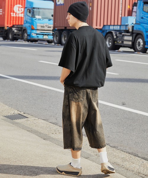 SPALDING（スポルディング）の「SPALDING/スポルディング 別注 ロゴ刺繍/プリント ゲームデザインドロスト半袖Tシャツ（Tシャツ/カットソー・メンズ・チャコール/ブラック/ネイビー/ピンク/ホワイト・L/M）」の19枚目の写真