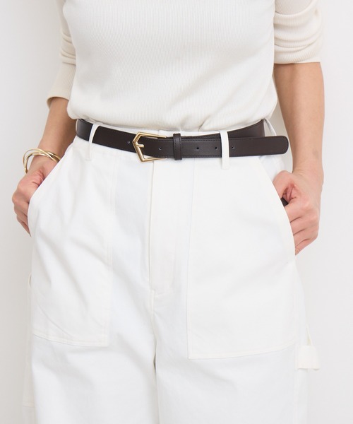 KATHARINE ROSS（キャサリンロス）の「【KATHARINE ROSS】多角形バックルベルト（ベルト・レディース・ベージュ/ダークブラウン/ブラック・MEDIUM）」の15枚目の写真