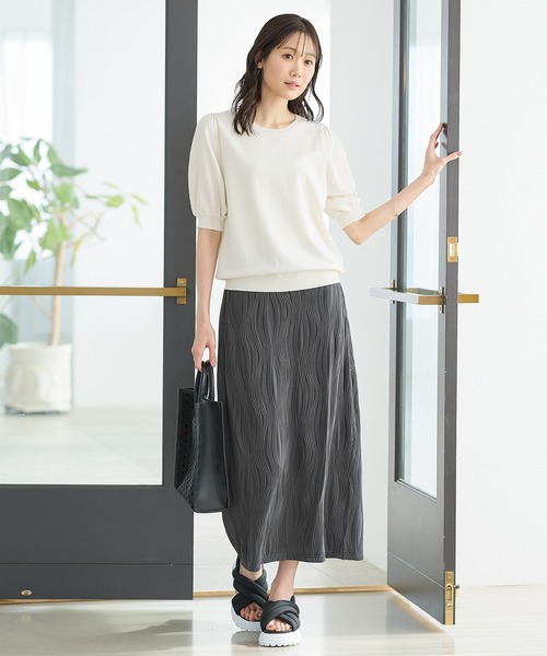 新品、未使用タグ付き✨】Sov. ボリューム袖ニットプルオーバー
