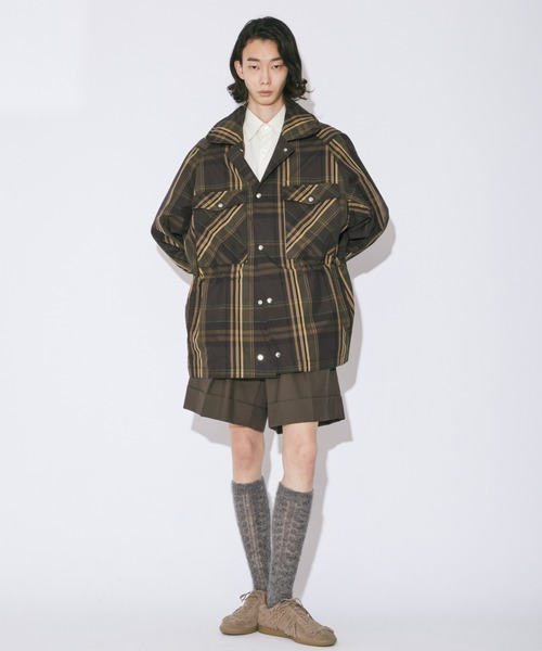 beautiful people（ビューティフルピープル）の「silky labor check  flight blouson（ミリタリージャケット・レディース・ブラウン・38/42/36）」の5枚目の写真