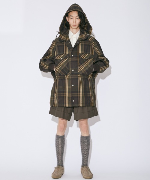 beautiful people（ビューティフルピープル）の「silky labor check  flight blouson（ミリタリージャケット・レディース・ブラウン・38/42/36）」の6枚目の写真