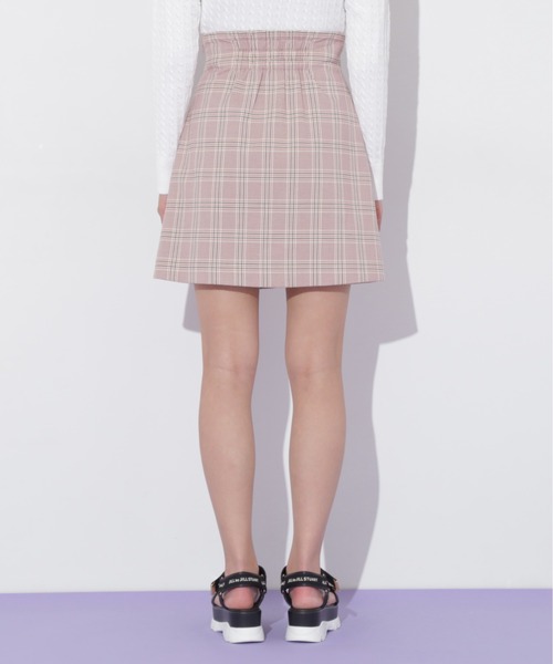 JILL by JILL STUART（ジルバイジルスチュアート）の「◇ラップ風カラーチェックミニスカート（スカート・レディース・ピンク/ベージュ・SMALL/MEDIUM）」の18枚目の写真