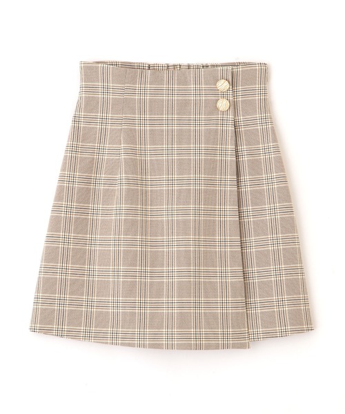 JILL by JILL STUART（ジルバイジルスチュアート）の「◇ラップ風カラーチェックミニスカート（スカート・レディース・ピンク/ベージュ・SMALL/MEDIUM）」の17枚目の写真