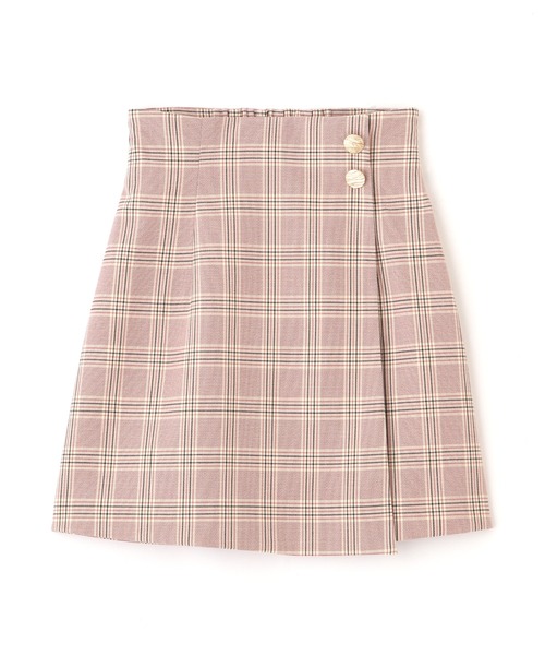 JILL by JILL STUART（ジルバイジルスチュアート）の「◇ラップ風カラーチェックミニスカート（スカート・レディース・ピンク/ベージュ・SMALL/MEDIUM）」の15枚目の写真