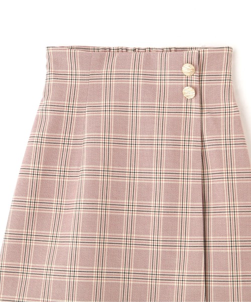 JILL by JILL STUART（ジルバイジルスチュアート）の「◇ラップ風カラーチェックミニスカート（スカート・レディース・ピンク/ベージュ・SMALL/MEDIUM）」の13枚目の写真