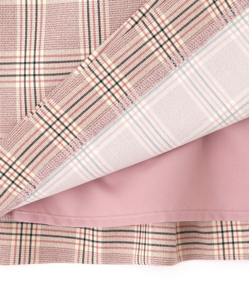 JILL by JILL STUART（ジルバイジルスチュアート）の「◇ラップ風カラーチェックミニスカート（スカート・レディース・ピンク/ベージュ・SMALL/MEDIUM）」の10枚目の写真