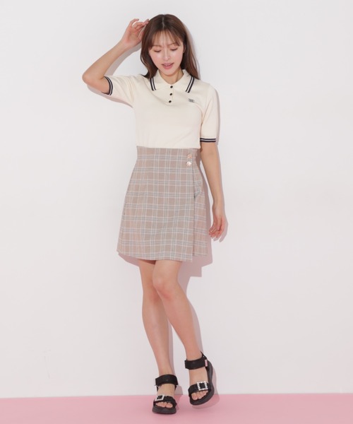 JILL by JILL STUART（ジルバイジルスチュアート）の「◇ラップ風カラーチェックミニスカート（スカート・レディース・ピンク/ベージュ・SMALL/MEDIUM）」の22枚目の写真