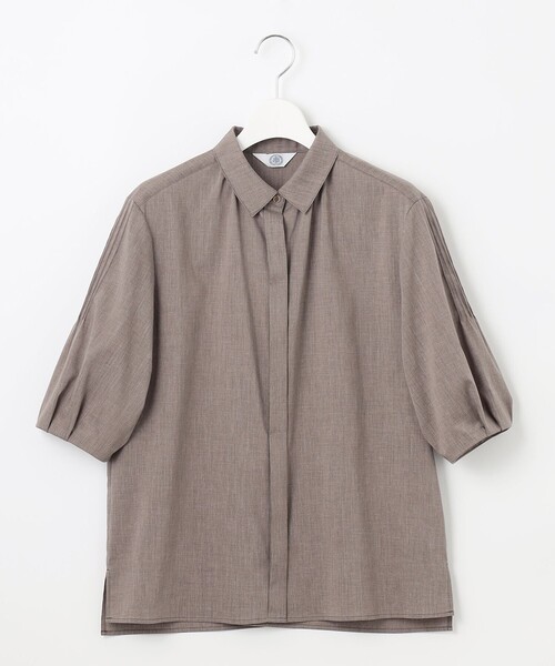 J.PRESS(ジェイプレス)の「【洗える】ラミーポプリン シャツ ブラウス(シャツ/ブラウス・レディース・ブラウン系/イエロー系/サックスブルー系/ホワイト系・T15/T13)」の13枚目の写真
