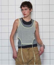 MAISON SPECIAL シアードレープレイヤータンク Sheer Drape layered Tank Top/シアードレープレイヤータンク
