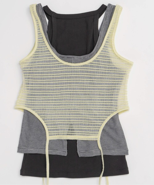 ヘンリータンクレイヤードトップ⭐︎Maisonspecial MAISON SPECIAL(メゾンスペシャル)｜Henry Neck Tank Top