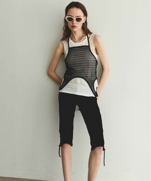 maison special トリプルレイヤードタンクトップ ブルー MAISON SPECIAL（メゾンスペシャル）の「Triple Layered Tank