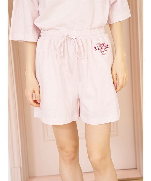 大人気!! gelato pique 接触冷感 ICEワンポイントショートパンツ セール】【COOL COLLECTION】【接触冷感】ICEワンポイント