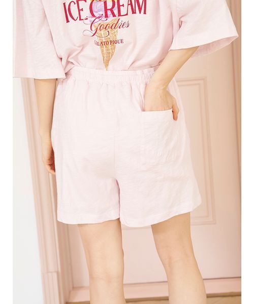 大人気!! gelato pique 接触冷感 ICEワンポイントショートパンツ セール】【COOL COLLECTION】【接触冷感】ICEワンポイント