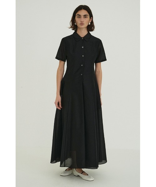 ワンピース CLANE FLUFFY SHEER H/S SHIRT ONEPIECE CLANE（クラネ）の「CLANE/クラネ/FLUFFY SHEER H/S SHIRT ONEPIECE