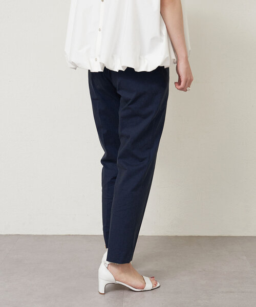 LIVETART（リヴェタート）の「リネン混ストレッチパンツ（その他パンツ・レディース・ブラック/ネイビー・0/1）」の7枚目の写真