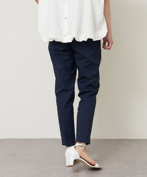 LIVETART（リヴェタート）の「リネン混ストレッチパンツ（その他パンツ・レディース・ブラック/ネイビー・0/1）」の6枚目の写真