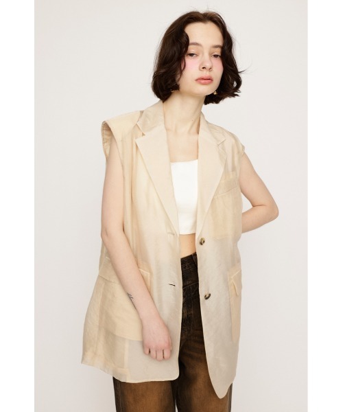 登場! SHEER TAILOR VEST シアー テイラー ベスト（ベスト）｜SLY トップス