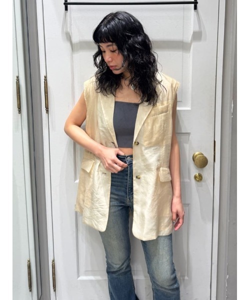 ベスト ジレ SHEER TAILOR VEST シアー テイラー ベスト レディース セール】SHEER TAILOR VEST シアー テイラー ベスト（ベスト