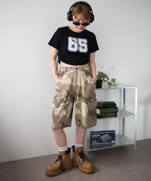 WEGO(ウィゴー)の「WEGO/ナンバリングサイドドロストちびT(Tシャツ/カットソー・レディース・ホワイト/ブラック・FREE)」の17枚目の写真