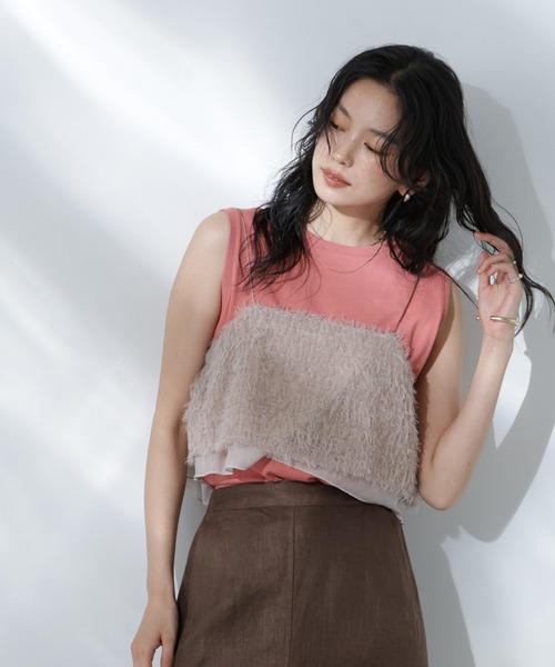 NANO universe（ナノユニバース）の「Anti Soaked(R) 汗染み防止カラフルノースリTシャツ（Tシャツ/カットソー・レディース・ライトイエロー/ライトピンク/サーモンピンク/ブルー/サックスブルー・S/M）」の19枚目の写真