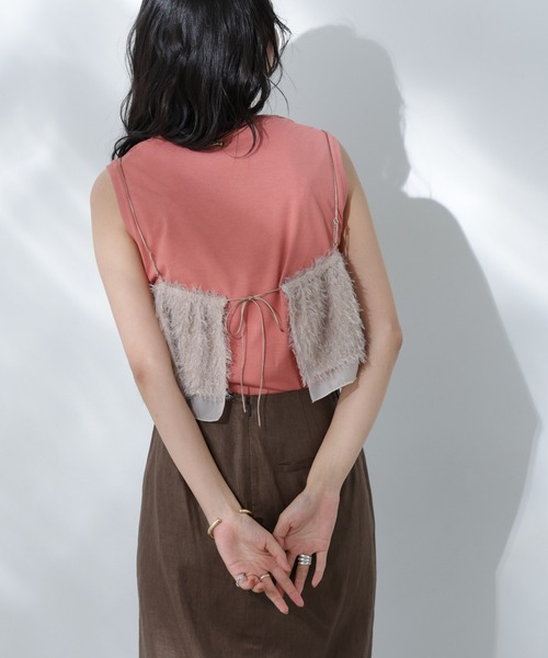 NANO universe（ナノユニバース）の「Anti Soaked(R) 汗染み防止カラフルノースリTシャツ（Tシャツ/カットソー・レディース・ライトイエロー/ライトピンク/サーモンピンク/ブルー/サックスブルー・S/M）」の20枚目の写真