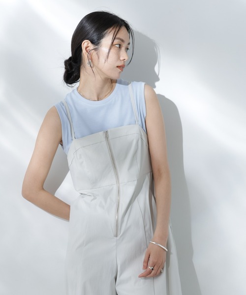 NANO universe（ナノユニバース）の「Anti Soaked(R) 汗染み防止カラフルノースリTシャツ（Tシャツ/カットソー・レディース・ライトイエロー/ライトピンク/サーモンピンク/ブルー/サックスブルー・S/M）」の11枚目の写真