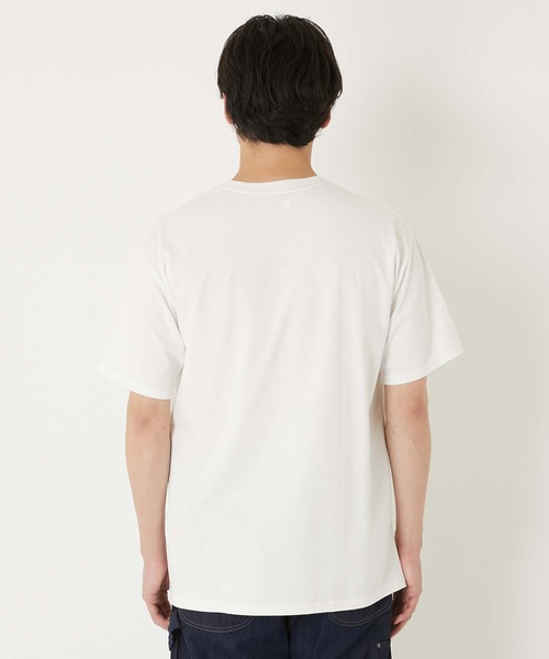 HOLLYWOOD RANCH MARKET(ハリウッドランチマーケット)の「Hエンブロイダリー ポケットショートスリーブTシャツ(Tシャツ/カットソー・メンズ・ネイビー/ブラック/ホワイト/ナチュラル・SMALL/MEDIUM/LARGE/X-LARGE)」の8枚目の写真